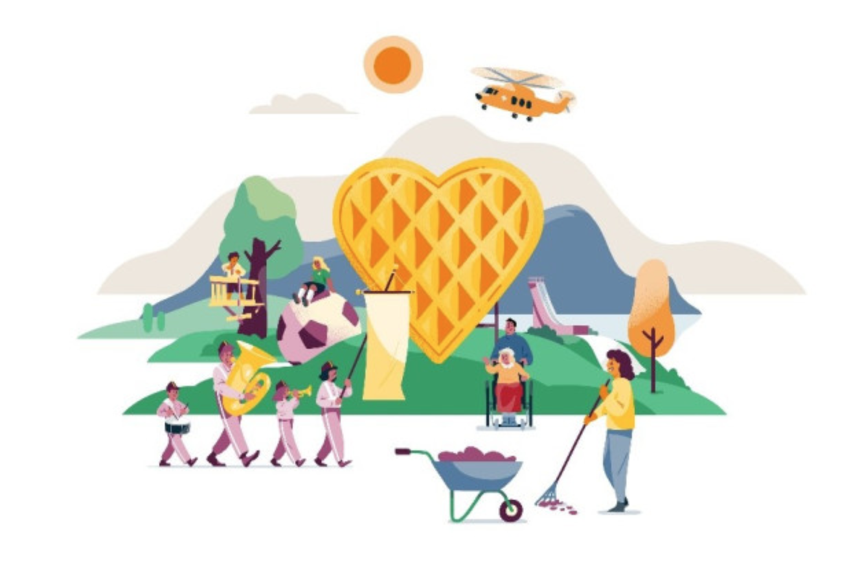 Illustrasjon av frivillig arbeid