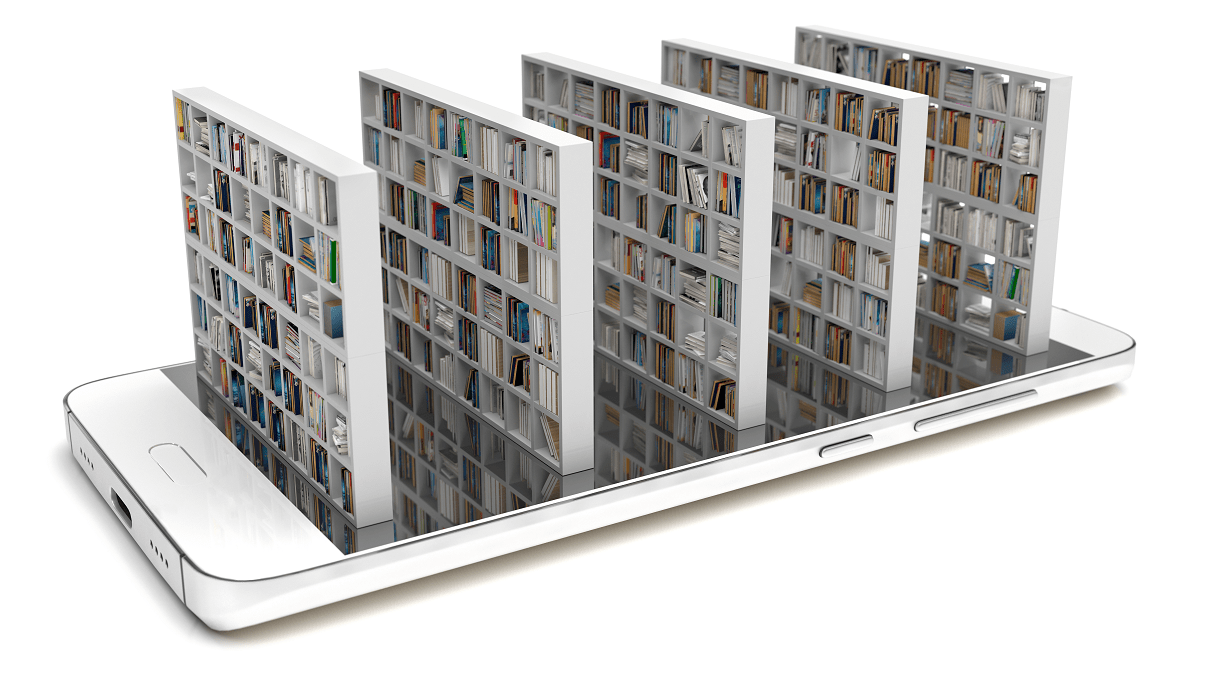 Animert bilde av hyller på en Iphone