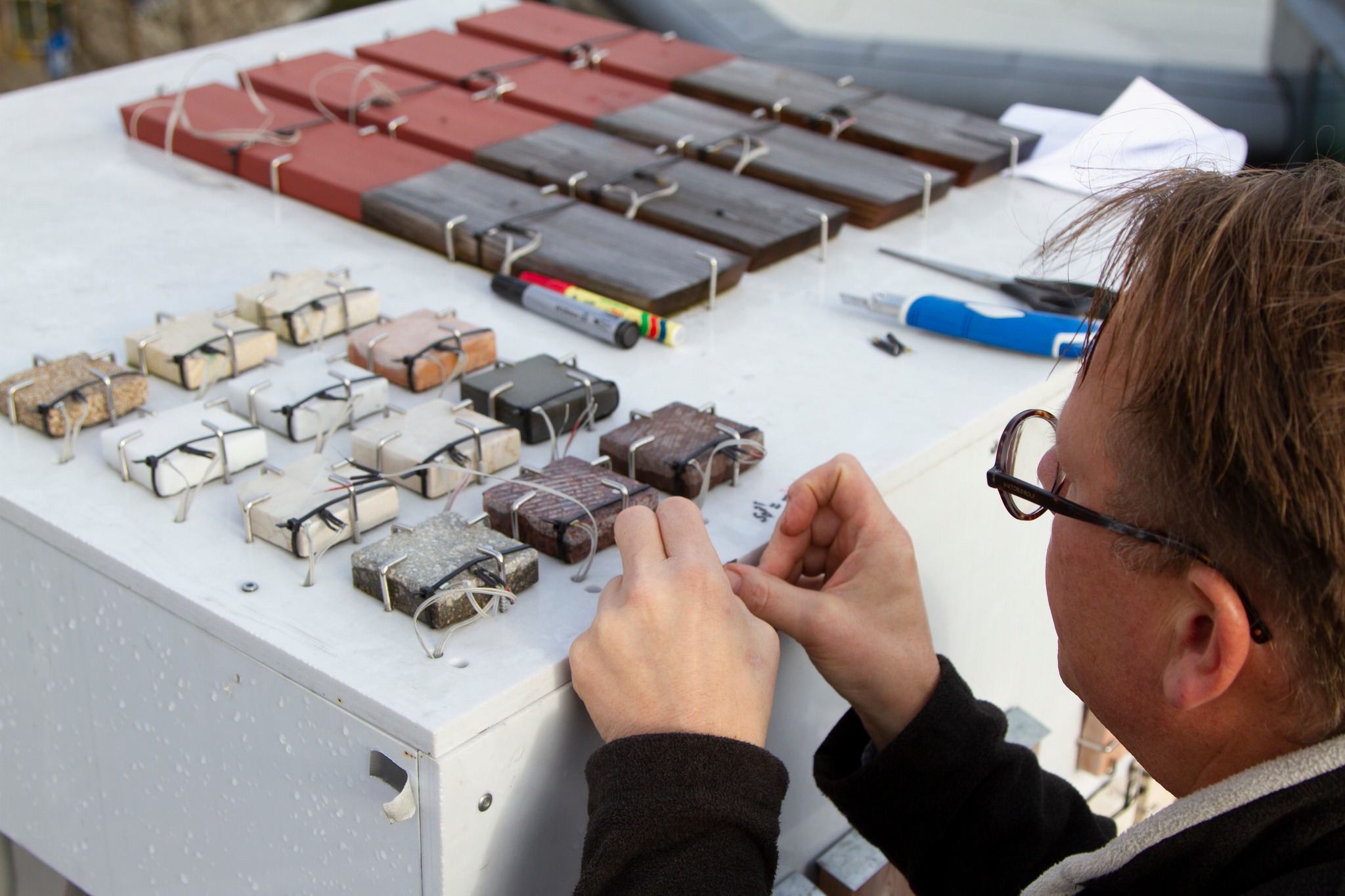 Testinstallasjon på taket av fylkeshuset