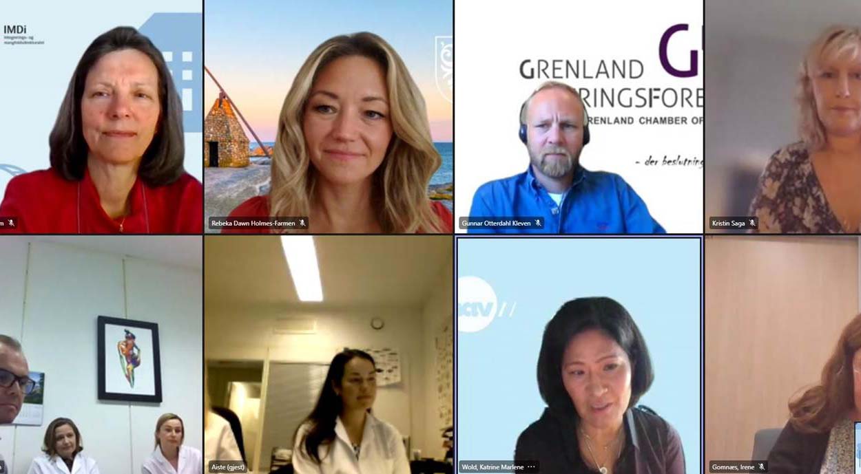 Skjermbilde fra utdelingen på Teams