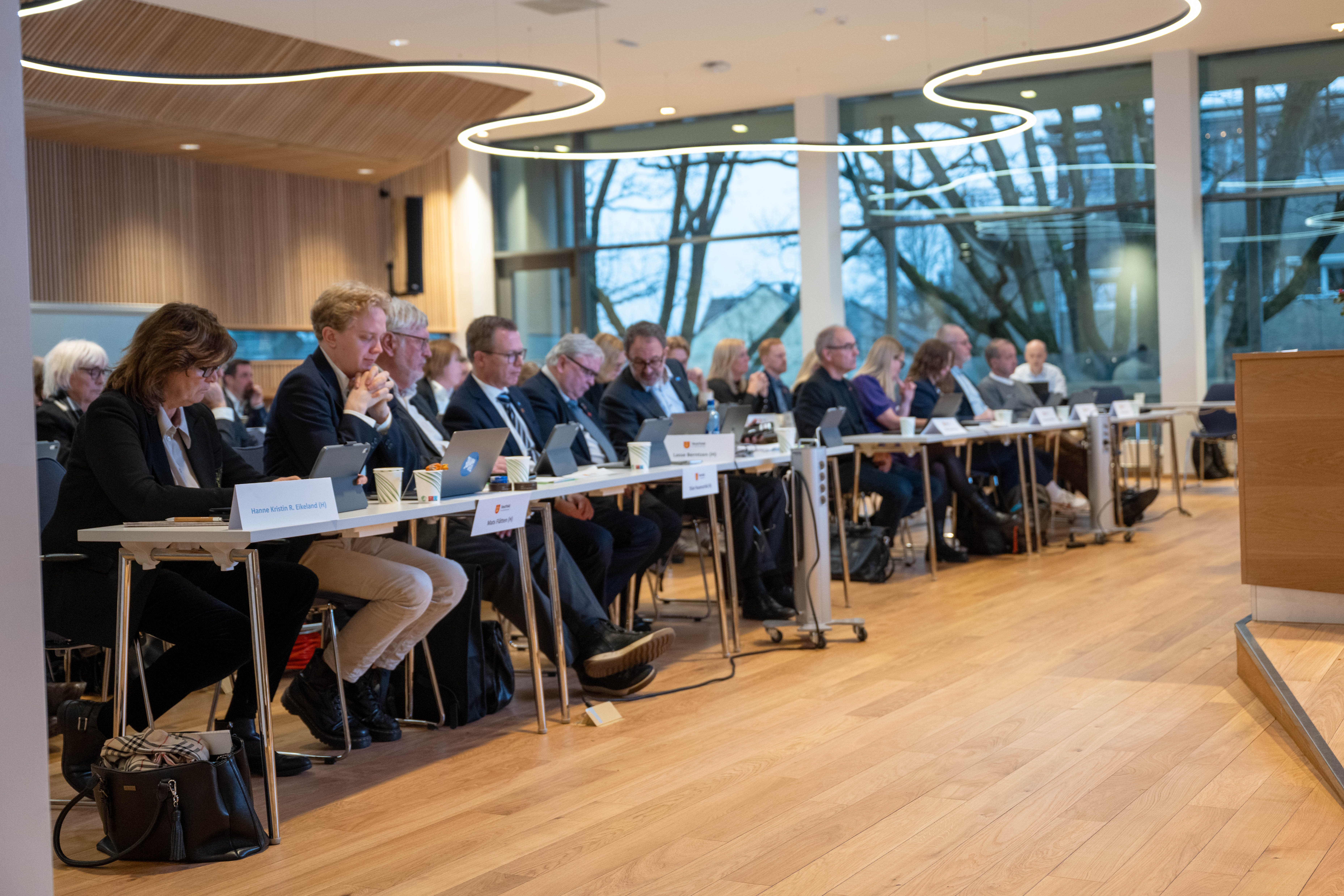 Bilde fra et politisk møte