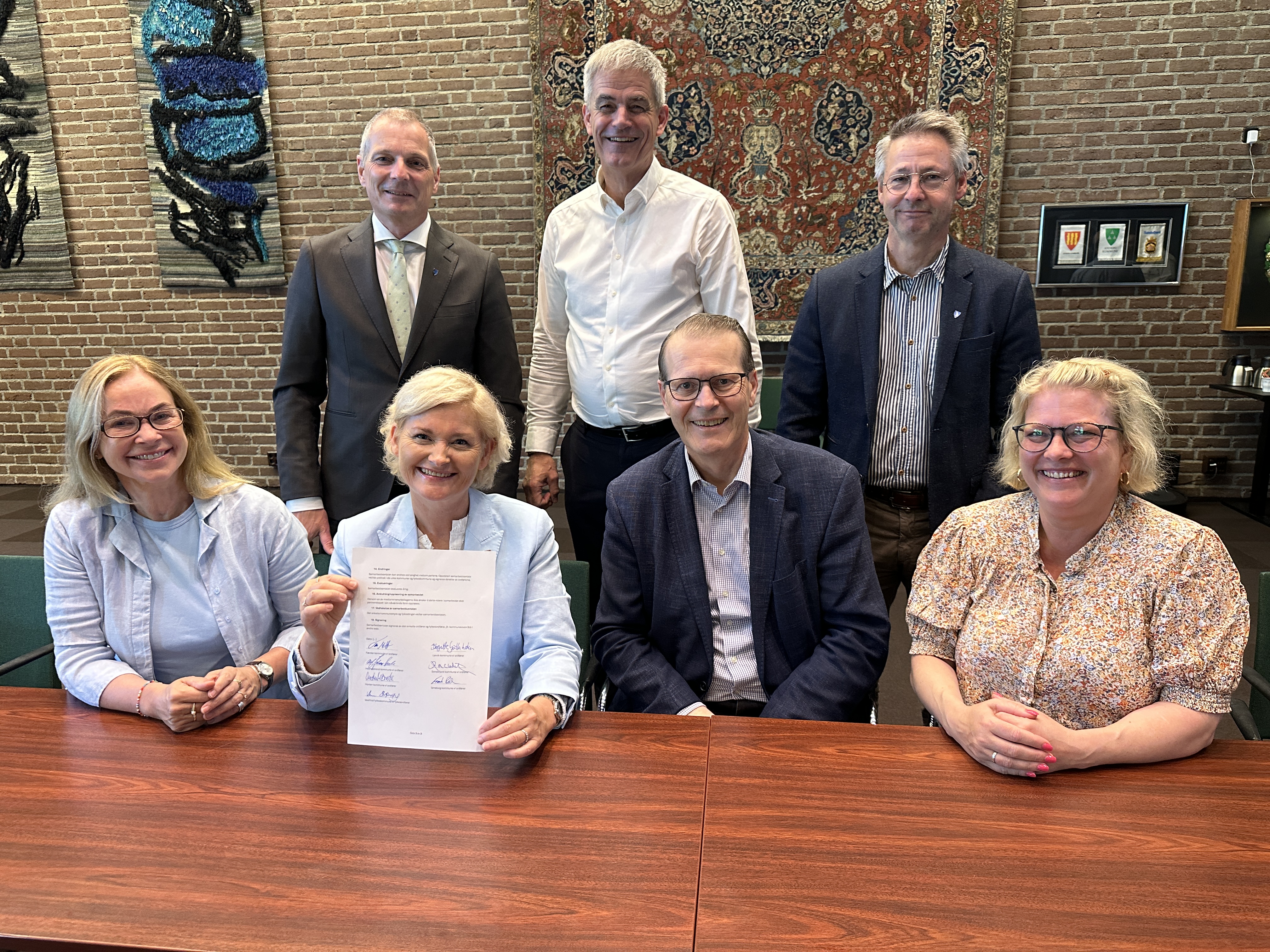 Ordførere og fylkesordfører i Vestfold samlet