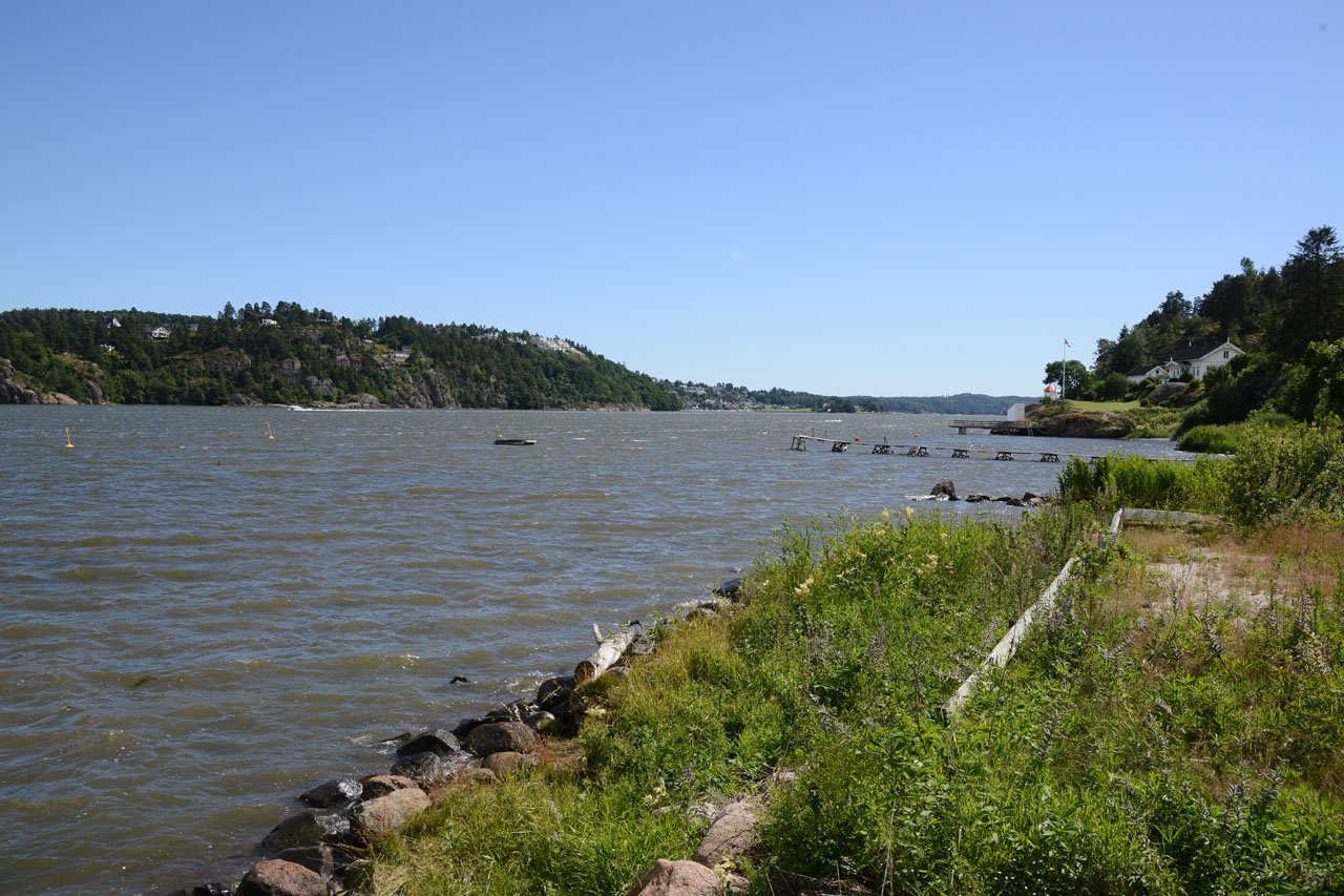 Foto fra Vestfjorden i Tønsberg