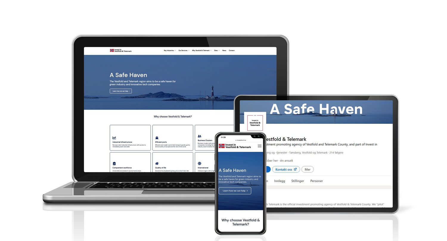 Invest in Vestfold & Telemark lanserer investinvt.no.