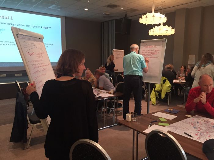 Foto fra møtet om gatebruksplan i Tønsberg