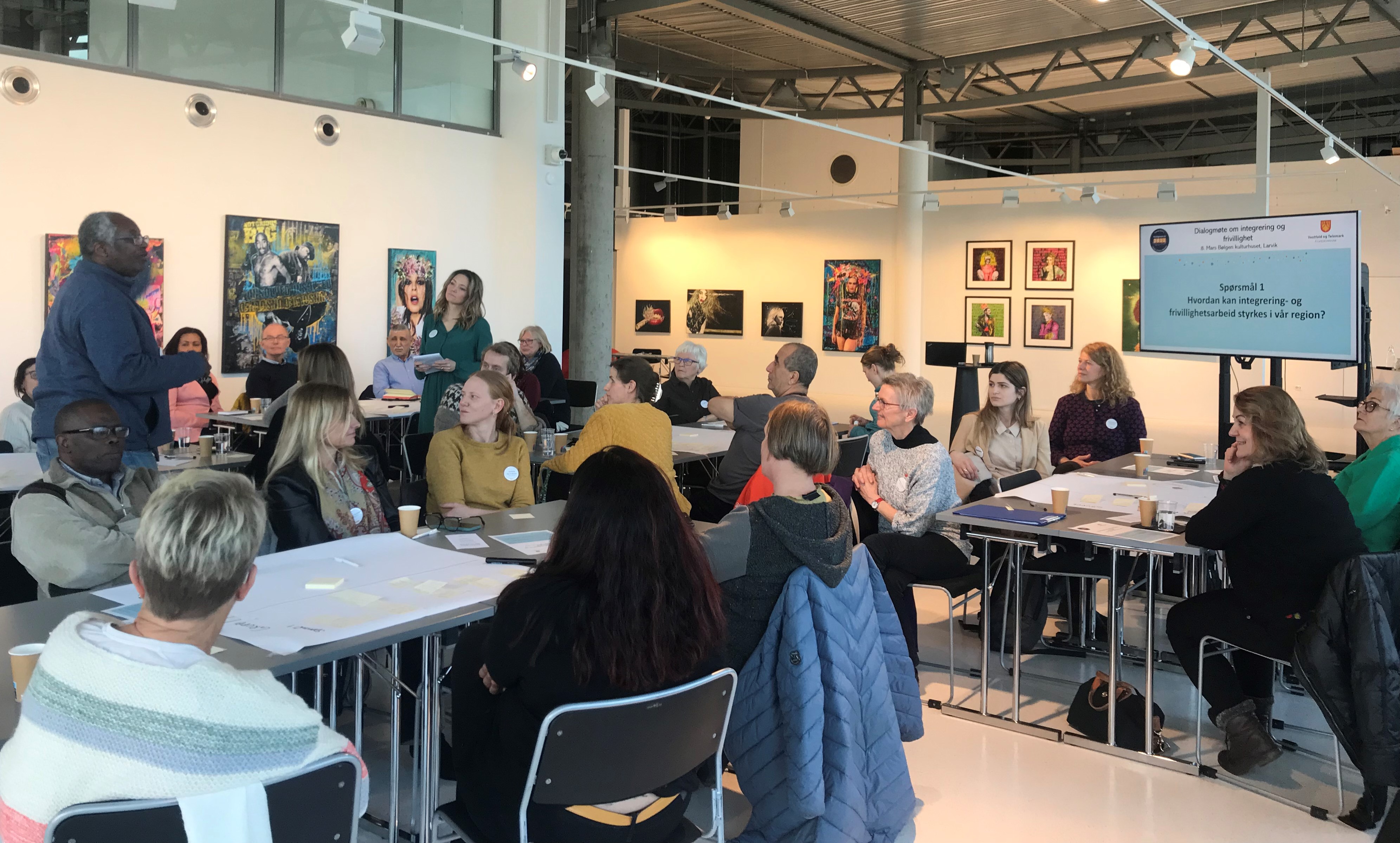 Bilde av dialogmøte om integrering og frivillighet