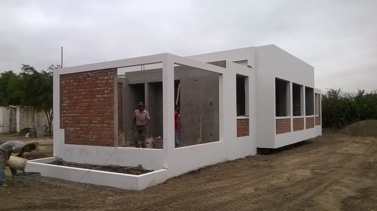 Nesten ferdig bygget murhus