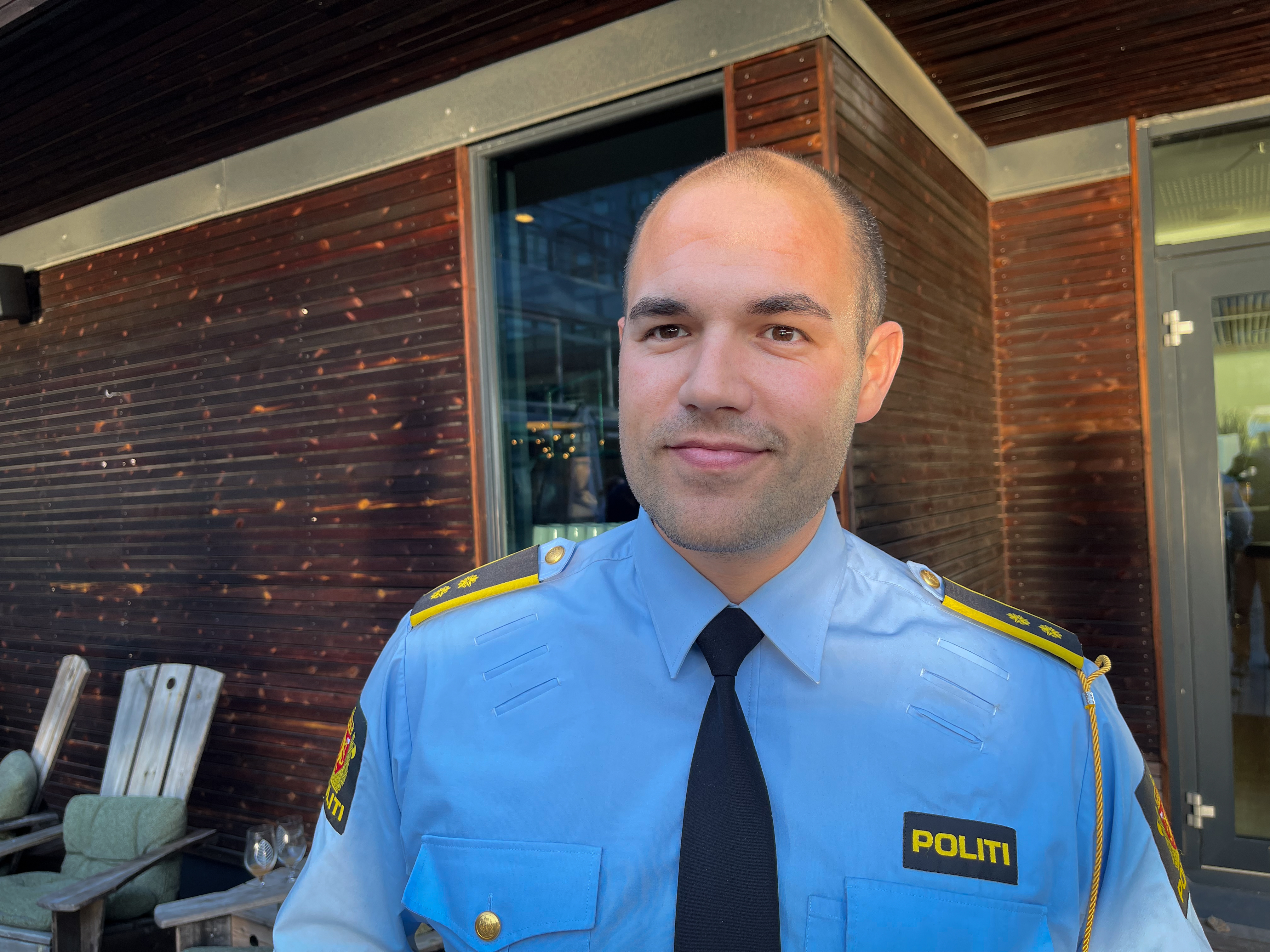 Avsnittsleder i Utrykningspolitiet Adrian Hegge