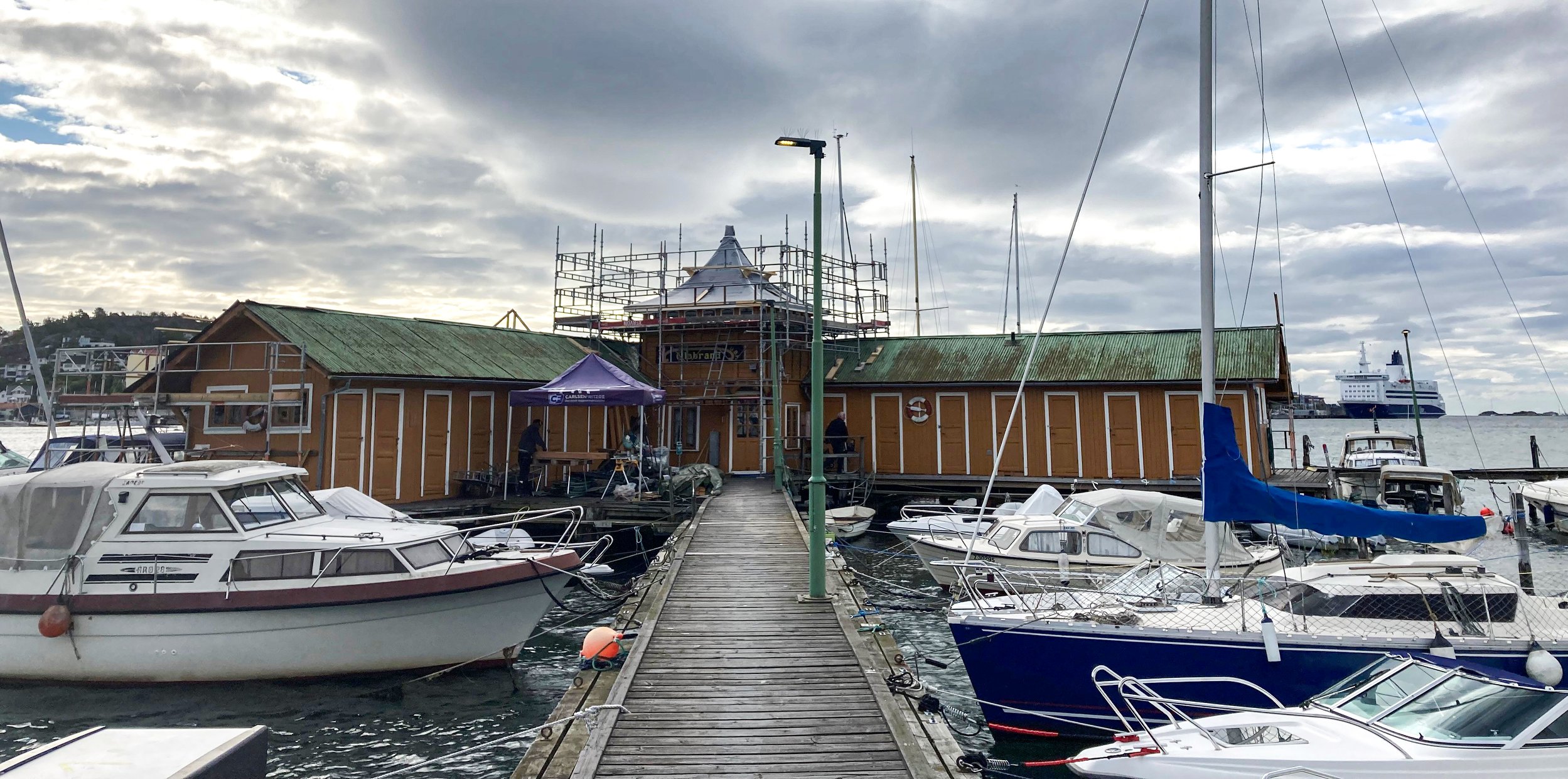 Badehus på en brygge