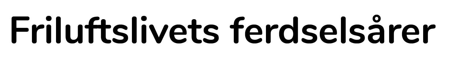 Friluftslivets ferdselsårer logo