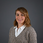 Bilde av Kathrine Eikrem, kvinne med halvlangt blondt hår.