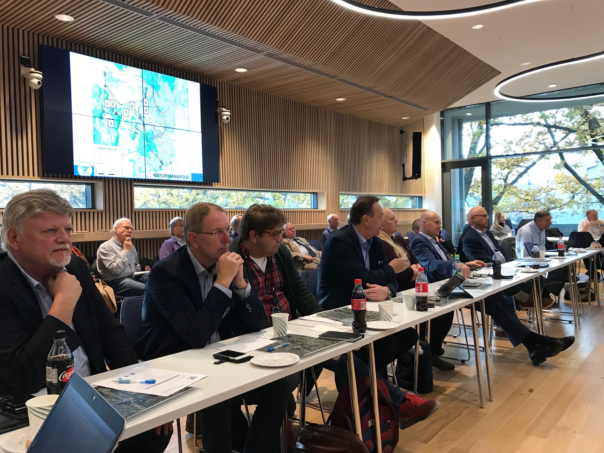 Bilde av representanter i overordnet styringsgruppe for Bypakke Tønsberg-regionen.